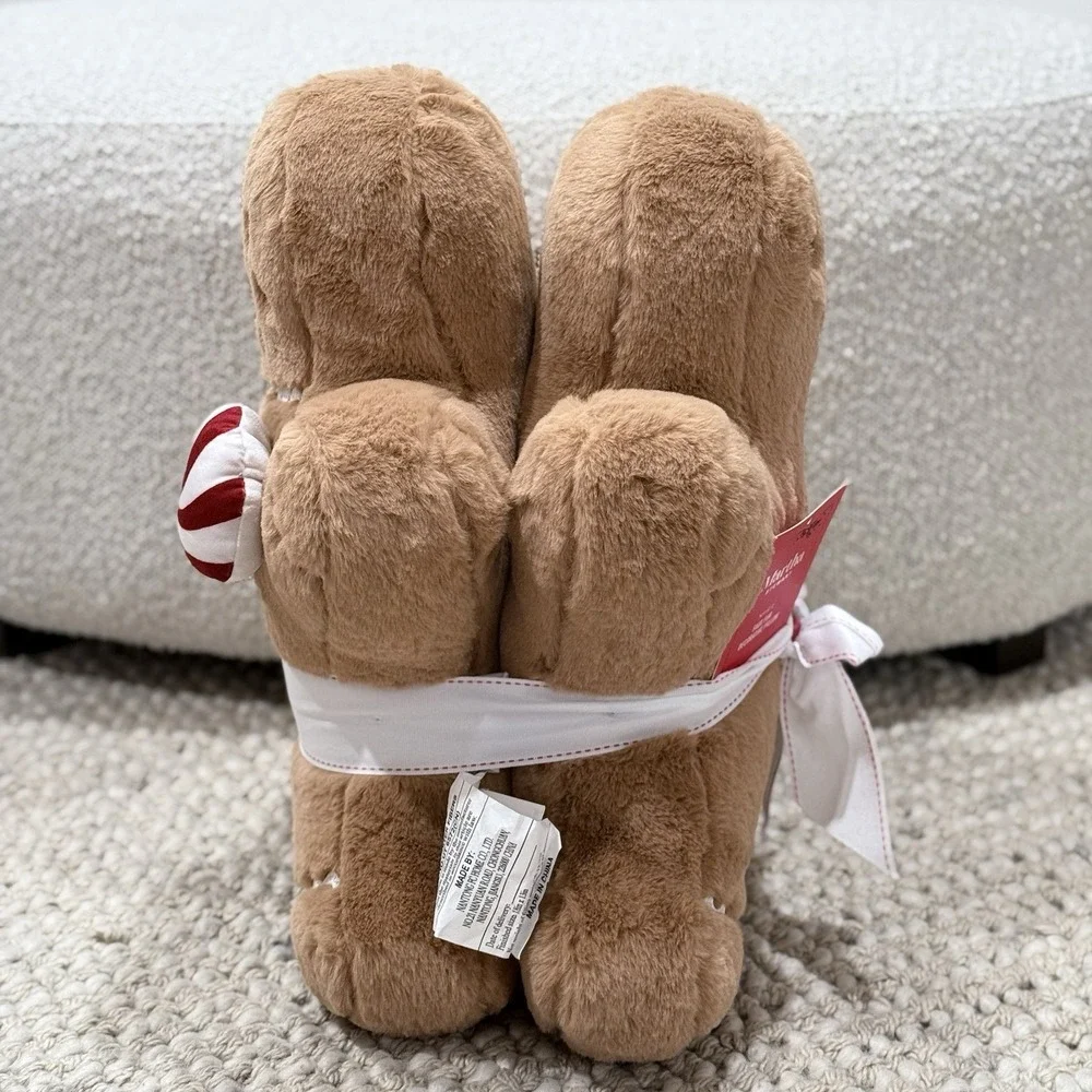 Martha Stewart Faux Fur Gingerbread Pillows 18